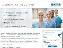 Tablet Screenshot of medicalbillingandcodingconnection.com